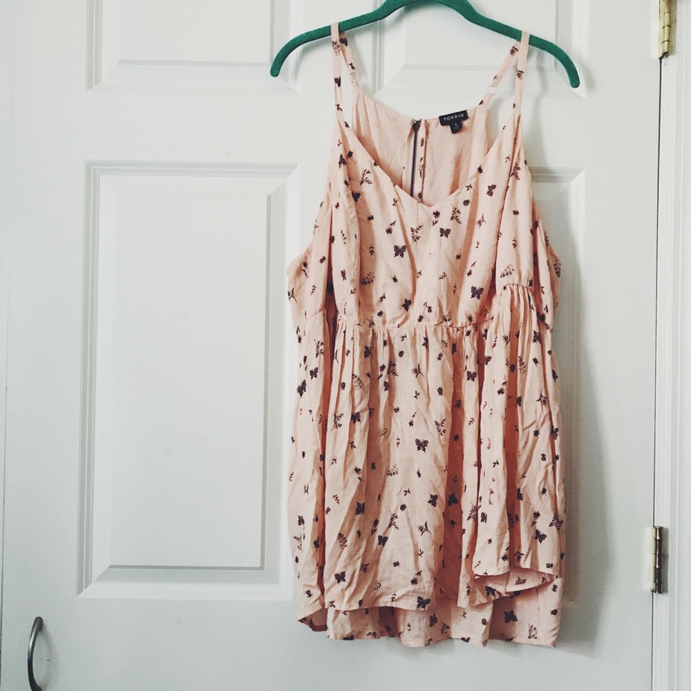 TORRID Blush Pink Garden Challis Cami
